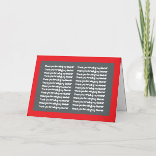 Thank you Teacher Greeting Card