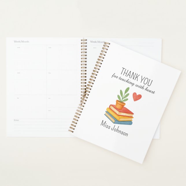 Thank You Teacher – Heartfelt Appreciation Gift Planner (Display)