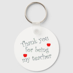Thank you teacher key ring