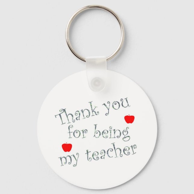 Thank you teacher key ring (Front)