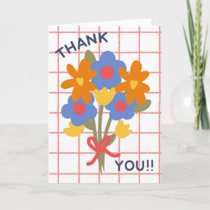 Thank you Teacher Mum Doctor Friend Thankful Card