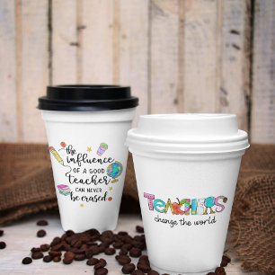 Thank You Teacher Paper Cups