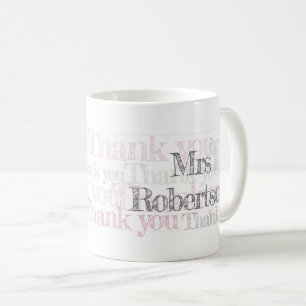 Thank you teacher personalised cup