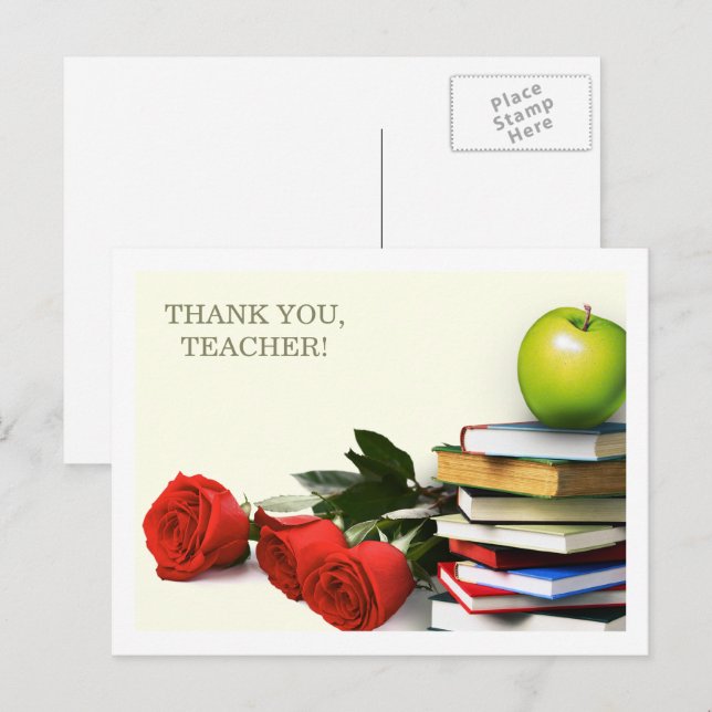 Thank You Teacher  Postcard (Front/Back)