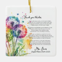 thank you teacher retirement dandelion poem