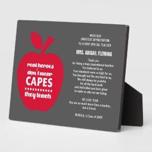 Thank You, Teacher. Teaching Quote Gift  Plaque