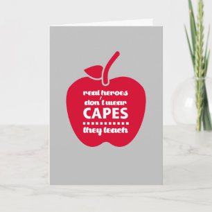 Thank You, Teacher. Teaching Quote Thank You Card