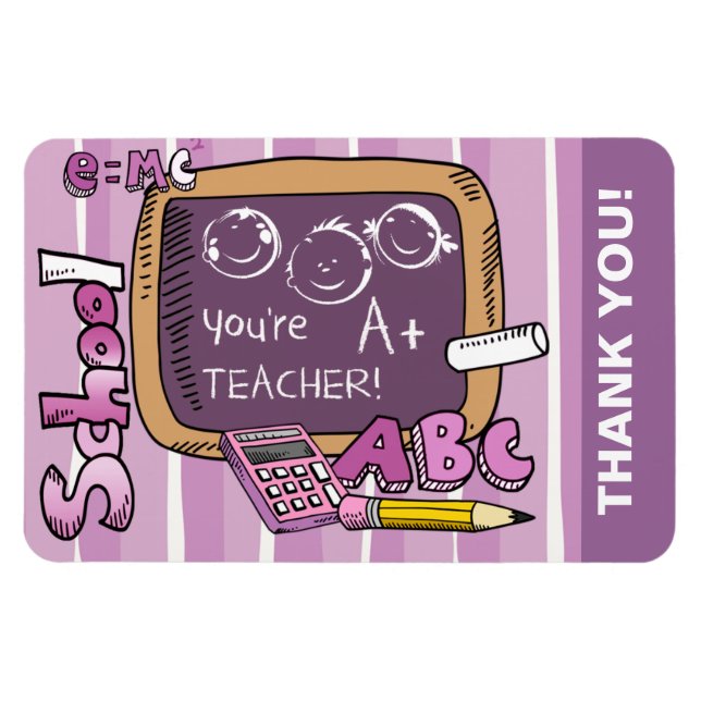 Thank You Teacher | The Best Teacher Magnet (Horizontal)