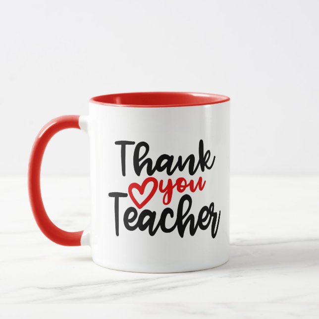 Thank you teacher work mug (Left)