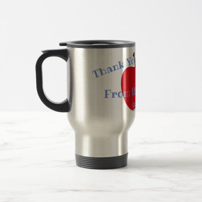 Thank You Teacher's Stainless Steel Travel Mug (Left)