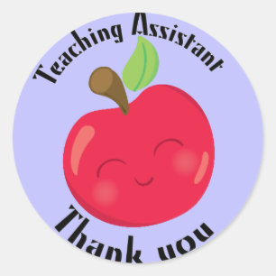 Thank You Teaching Assistant Classic Round Sticker