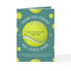 Thank You Tennis Coach Add Your Team Players Names