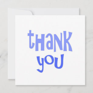 thank you text art card