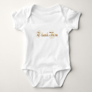 Thank you.text. baby bodysuit