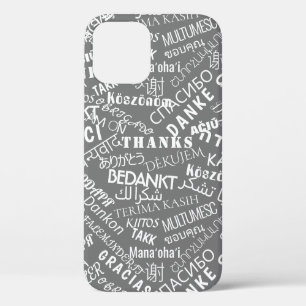 Thank You Text iPhone Case - Custom Colours