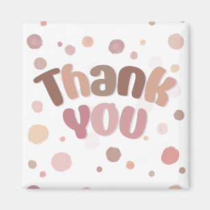 Thank you text magnet