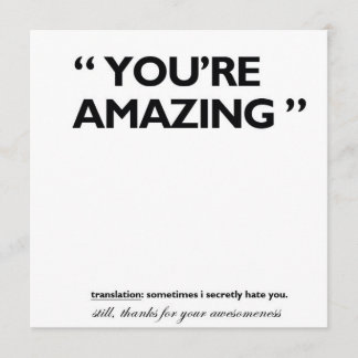 Thank you! thank you card