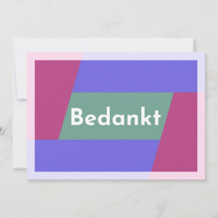 "Thank you" Thank You Card