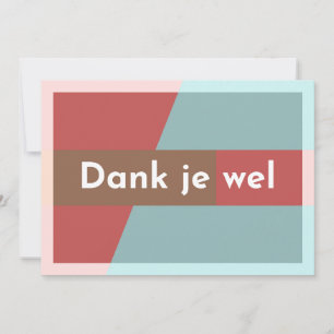 "Thank you." Thank You Card