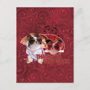 Thank You - Thank You Very Much - Chihuahua -Gizmo Postcard