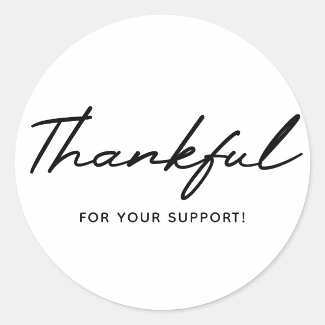 Thank You Thankful Sticker (Front)