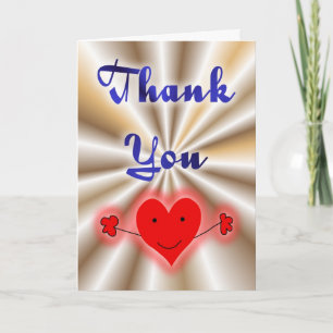 Thank you. Thanks Love heart. Caring. Appreciate Thank You Card