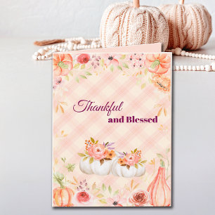 Thank You Thanksgiving Autumn Customise Holiday Card