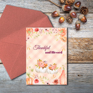 Thank You Thanksgiving Autumn Customize Holiday Card