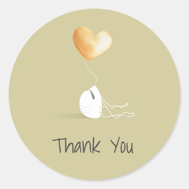 Thank You - the Coronavirus Edition Classic Round Sticker (Front)