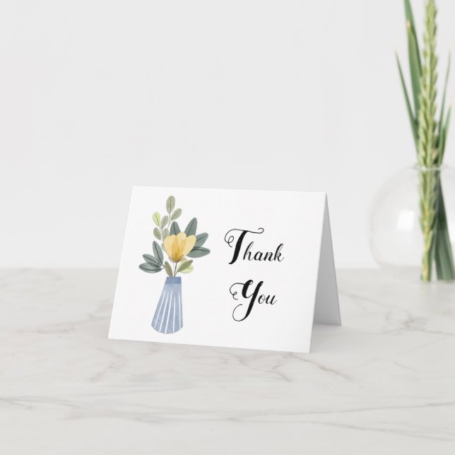 Thank You Thoughtful Kindness Appreciate Note Card (Front)