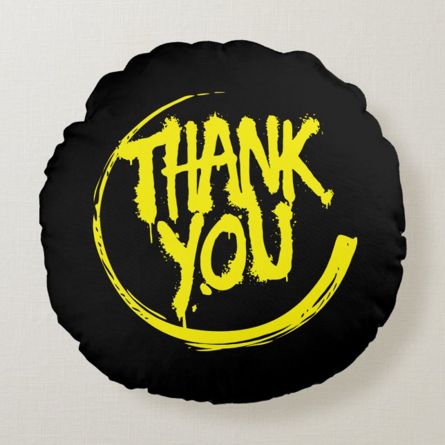Thank You Throw Pillow (Front)