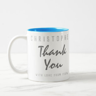 Thank You To A Friend Two-Tone Coffee Mug