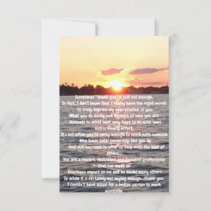 Thank You to a Great CoWorker Card