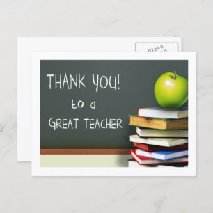 Thank You to a Great Teacher Postcard