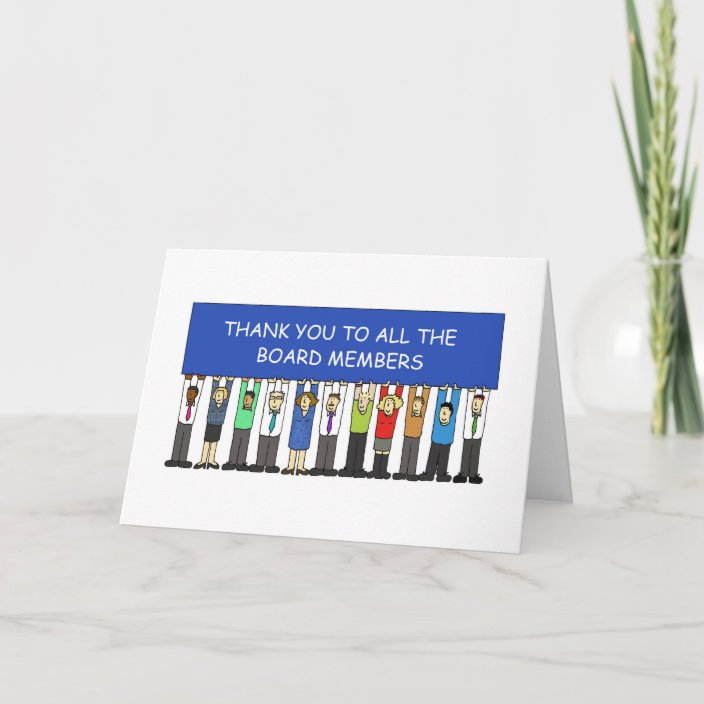 Thank You to All the Board Members. Card Zazzle.co.uk