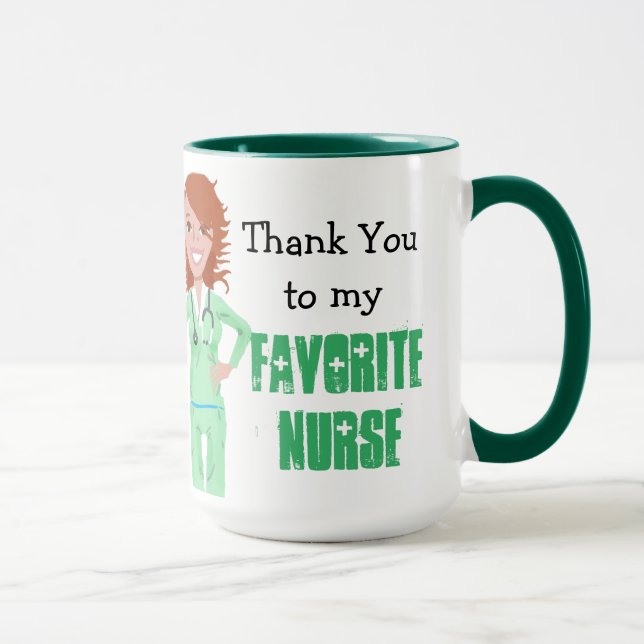 Thank You, to Favourite Nurse Coffee Cup (Right)