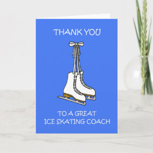 Thank You to Ice Skating Coach Card