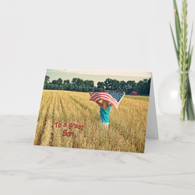 Thank You to Military Son (Front)