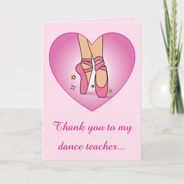 Thank you to my Dance Teacher: Ballet Shoes (Front)