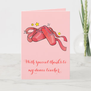 Thank You to My Dance Teacher: Red Ballet Shoes