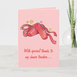 Thank You to My Dance Teacher: Red Ballet Shoes