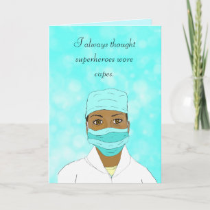 Thank you to My Hero, Nurse, Doctor, Caregiver Card