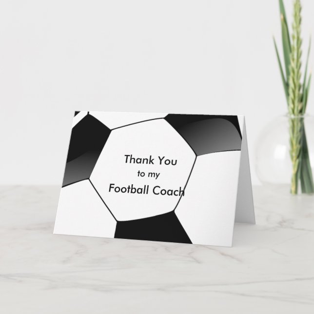 Thank You to my Soccer & Football Coach (Front)