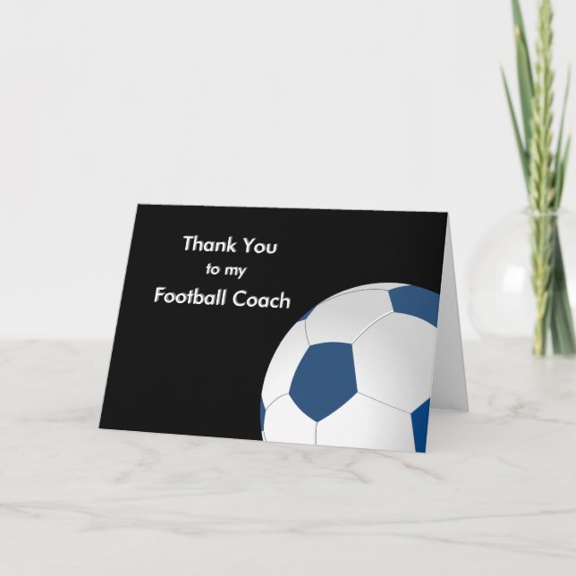 Thank You to my Soccer & Football Coach (Front)