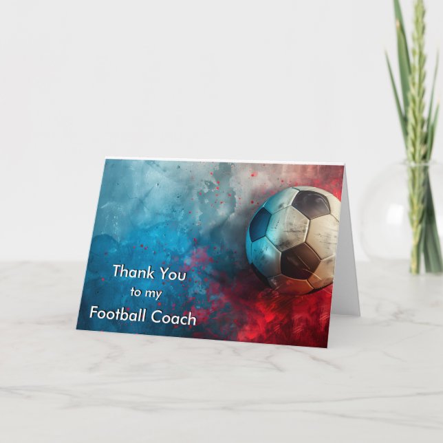 Thank You to my Soccer & Football Coach (Front)