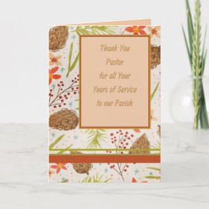 Thank You to Pastor Card