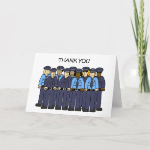 Thank You to Police Force Card