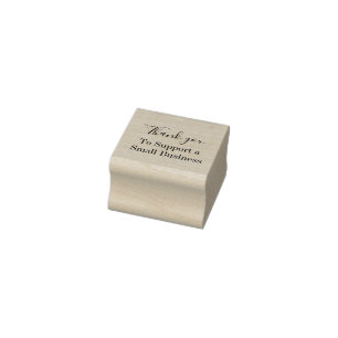 Thank you to support a small business rubber stamp