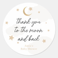Thank you to the Moon and Back Baby Shower