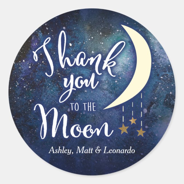 Thank You to the Moon Sticker (Front)